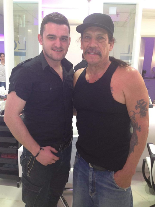 Vali, alături de celebrul actor Danny Trejo