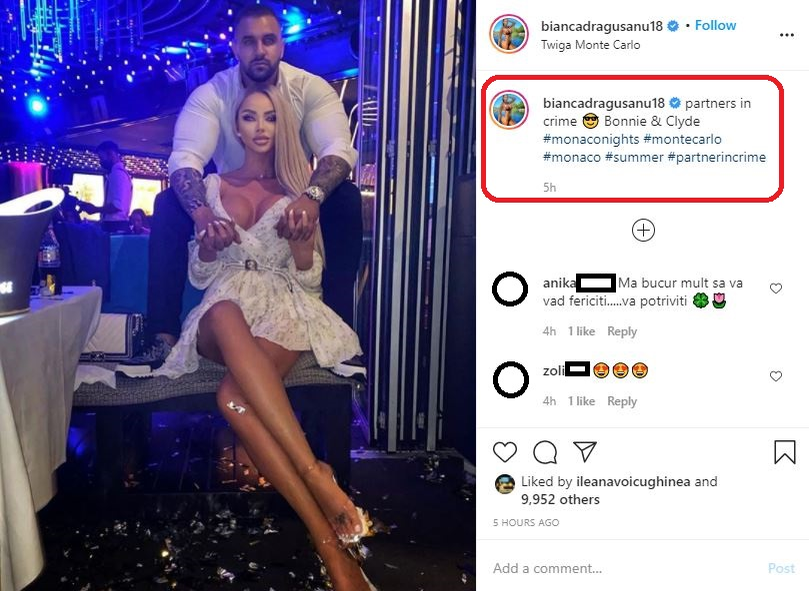 Prima poză cu Bianca Drăgușanu după ce s-a spus că este însărcinată cu Alex Bodi! S-a fotografiat cu burtica la vedere