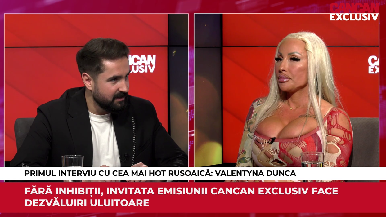Valentyna Dunca a făcut show total în cadrul emisiunii CANCAN EXCLUSIV, difuzată pe YouTube (Foto: captură video)