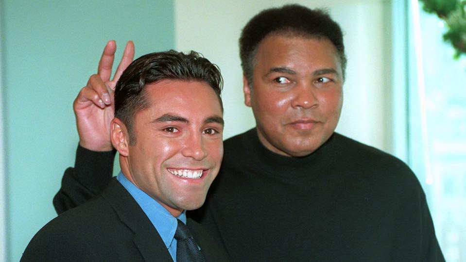 Oscar de la Hoya, alături de legenda Muhammad Ali