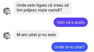 BANC | "Unde e tigaia, că vreau să îmi prăjesc niște cartofi?"
