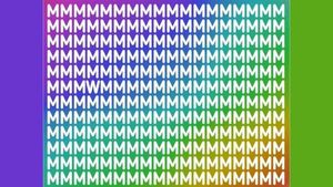 Test de perspicacitate | Găsiți litera "W" ascunsă printre "M"-uri!