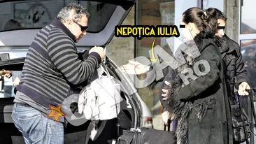 Bunicutul Adrian Iovan a petrecut o saptamana cu nepotica lui de doua luni. I-a organizat botez secret in Romania