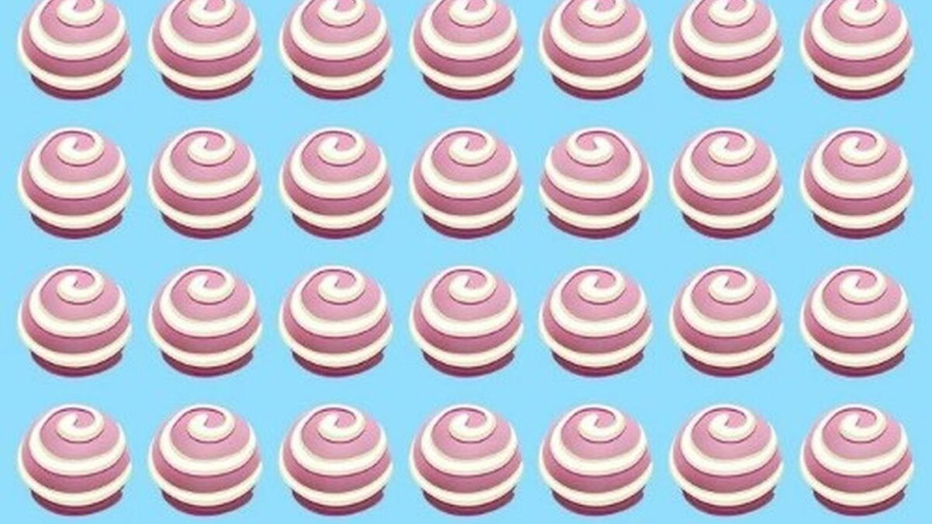 Test IQ | Numai iubitorii de dulciuri depistează bomboana intrusă în doar 7 secunde