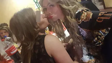 Blonda din Satu Mare care i-a înnebunit pe spanioli a început bine 2017. Ce a făcut cu o altă femeie în prima zi din an