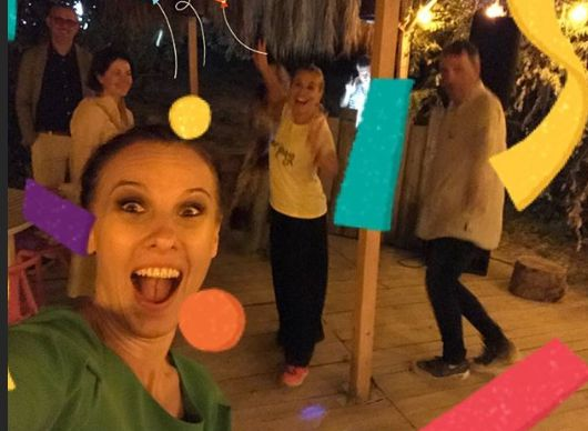 Andreea Esca a petrecut pe litoral