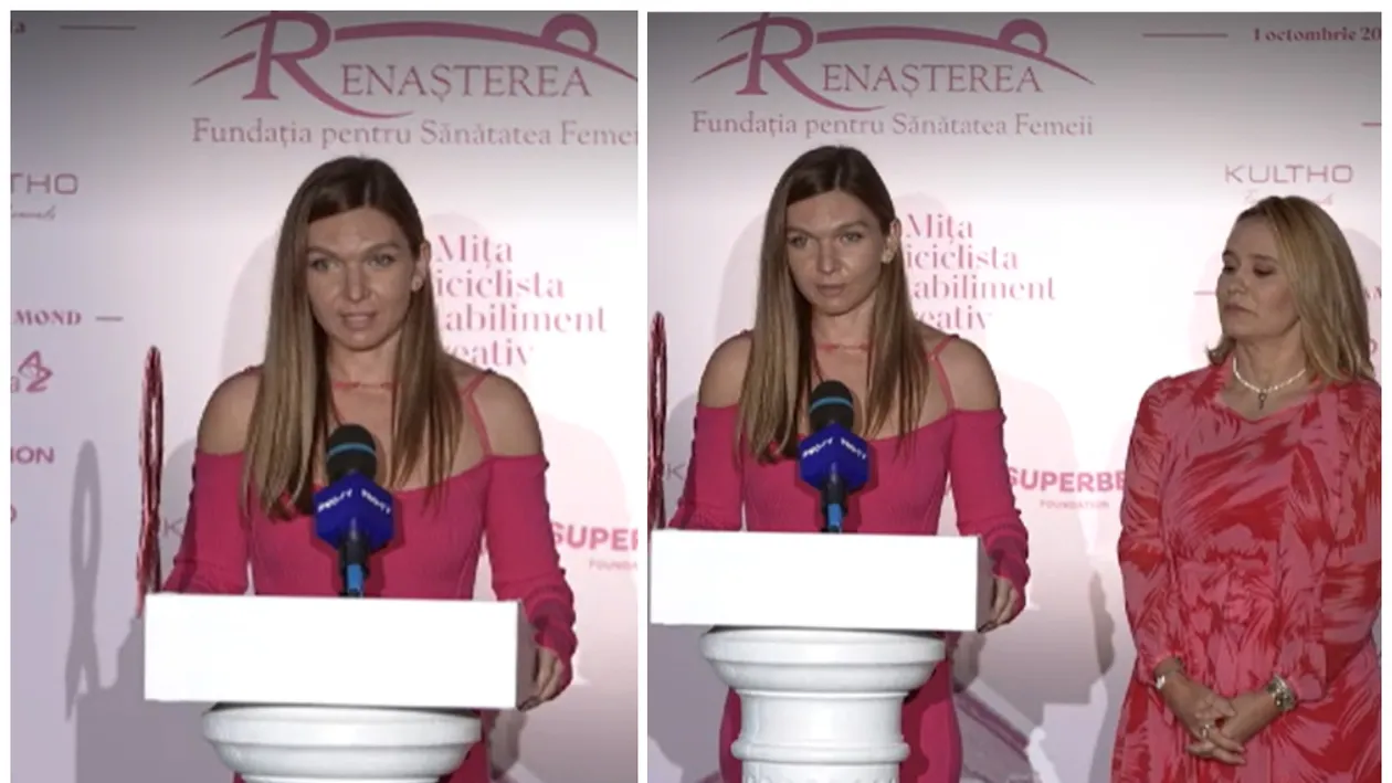 Simona Halep a apărut în public alături de Andreea Esca și de Mihaela Geoană. Evenimentul la care a vorbit după suspendare