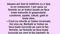 BANC | Aseară am fost la întâlnire cu o tipă, la un restaurant