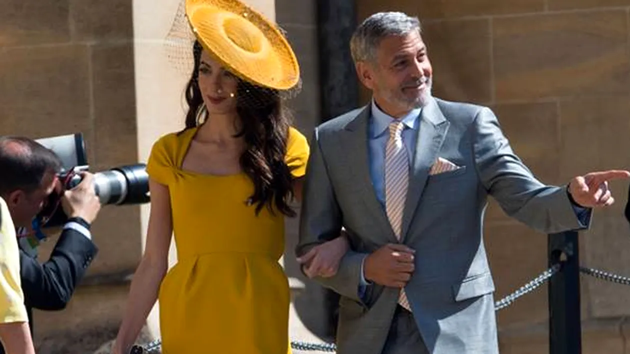 Amal Clooney a atras toate privirile la nunta regală! Cum s-a îmbrăcat