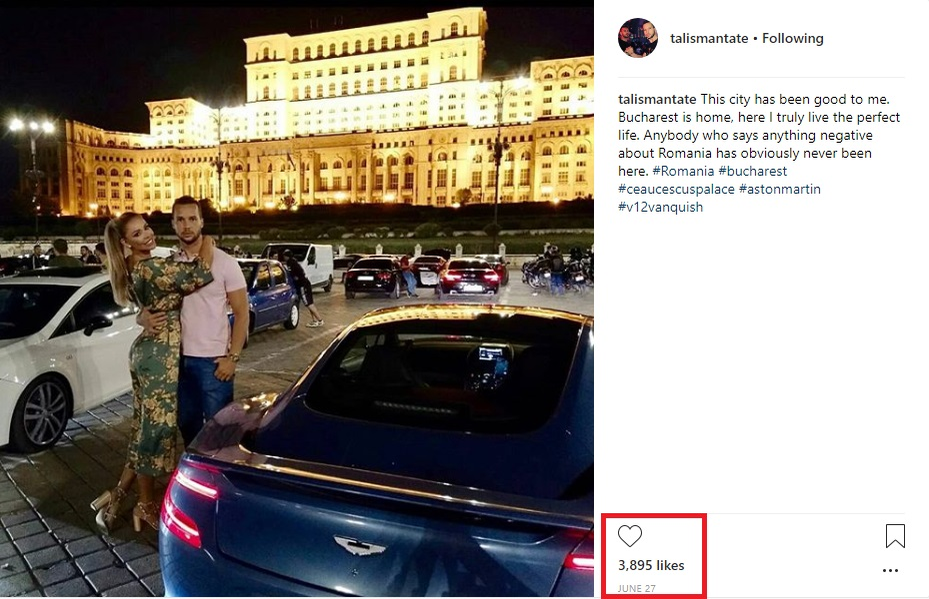 Prima reacție a lui Tristan Tate, după ce s-a despărțit de Bianca Drăgușanu: “Ce zi perfectă”