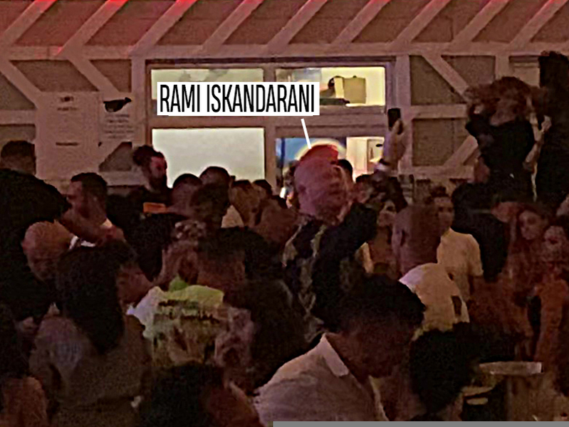 Rami, fiul lui Zaher Iskandarani, mare amator de party-uri cu ștaif