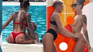 Cristina Stan a activat codul roșu de erotism! În cușcă se vrea o fiară, dar la piscină e mai mult goală!