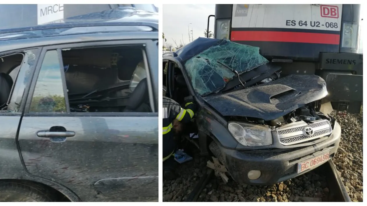 Grav accident feroviar, în Bacău, cu trei victime, dintre care doi copii. FOTO