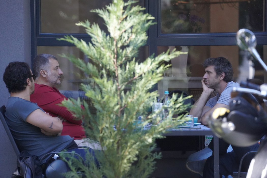 Cristi Puiu, alături de Dragoș Bucur și Dorian Boguță / Sursă foto: CANCAN.RO