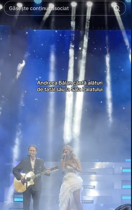 Andreea Bălan și tatăl ei s-au împăcat! Ce i-a mărturisit Săndel Bălan, în fața tuturor de la Sala Palatului