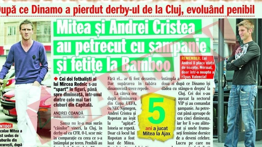 Mitea si Andrei Cristea, amendati cu 5.000 $ fiecare!