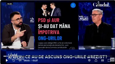De ce plâng ONG-urile? Bușcu: În multe situații au devenit instrumente de presiune/Fac asta pentru că au putut primi bani din surse netransparente