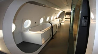 Apartament de lux intr-un avion