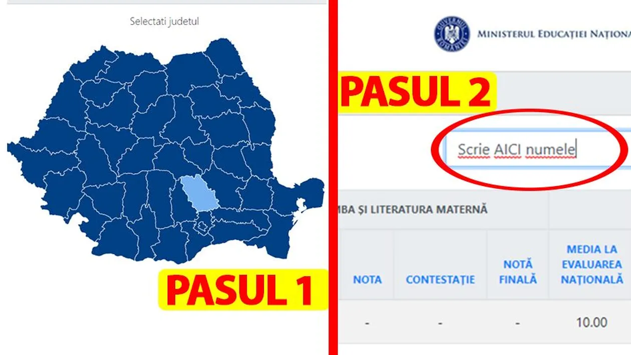 Rezultate Evaluarea Națională (Capacitate) 2019. Selectează județul, tastează numele și află ce notă ai luat pe evaluare.edu.ro