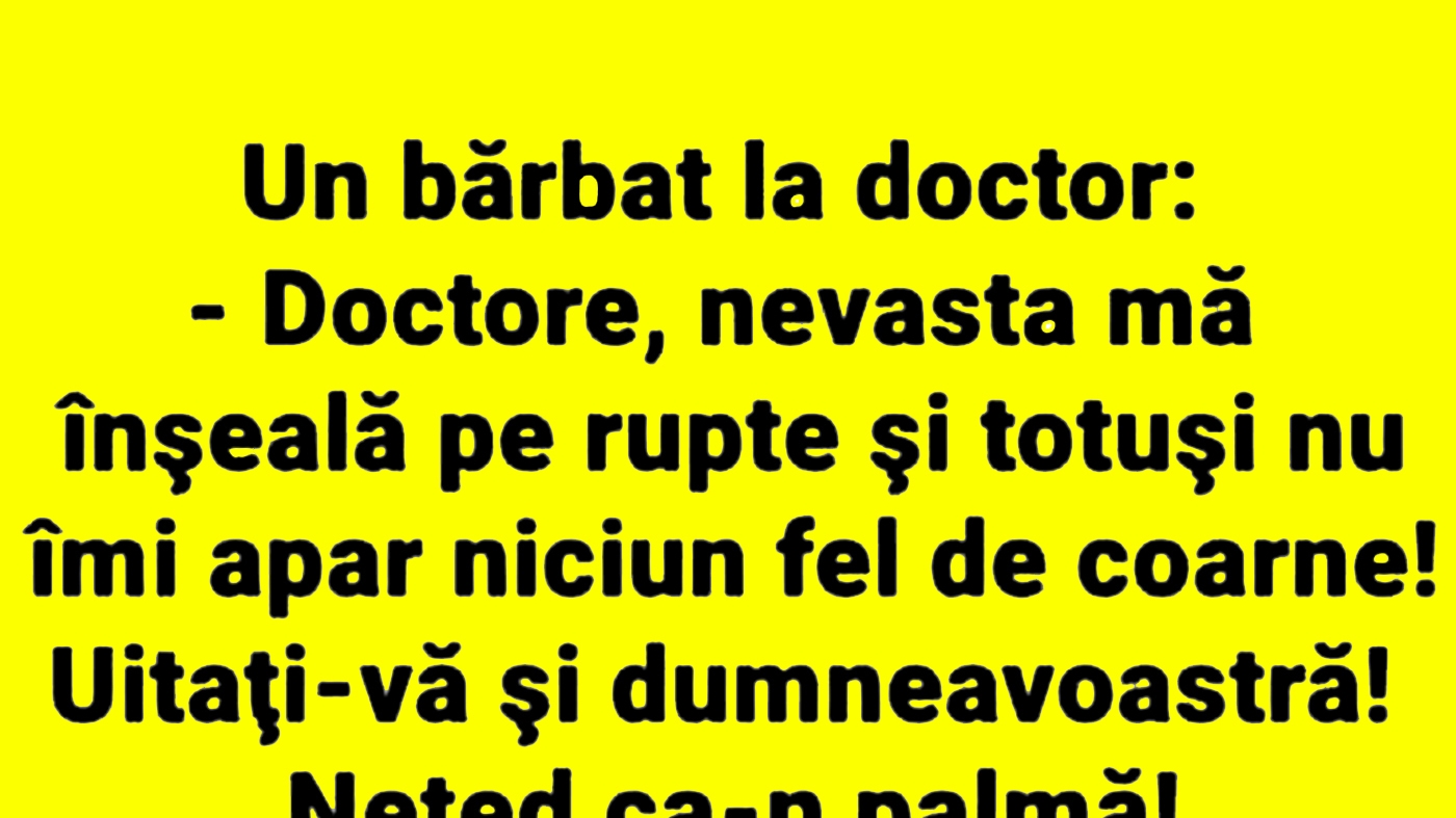 BANC | Doctorul, pacientul și nevasta infidelă