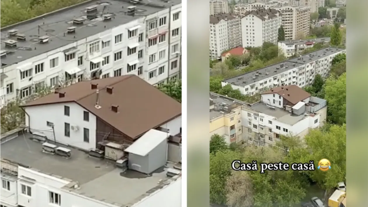 Asta e ultima! Cum arată vila cu mansardă, construită pe acoperişul unui bloc