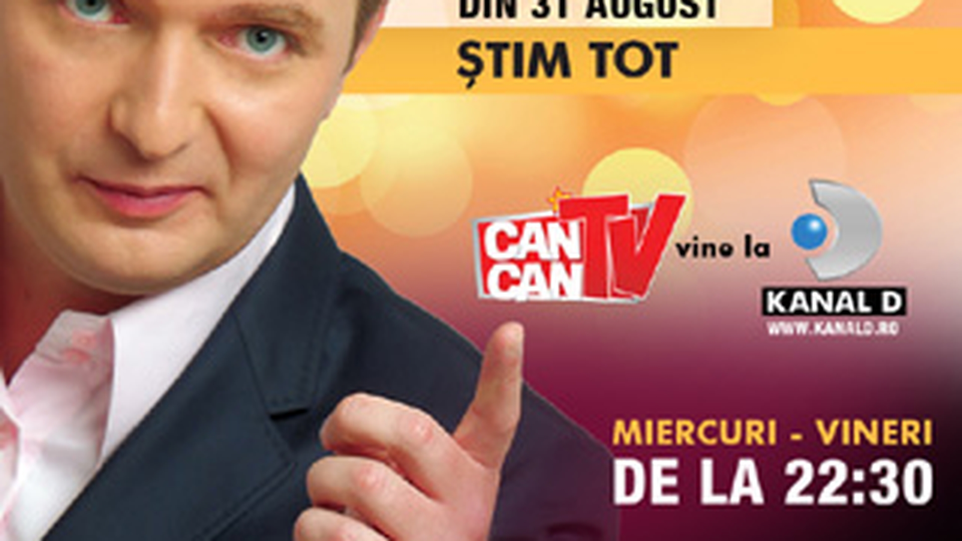 Fii pe faza! De astazi incep dezvaluirile! CANCAN TV vine la Kanal  D, un show incendiar cu Adrian Artene