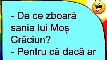 BANCUL ZILEI | De ce zboară sania lui Moș Crăciun?