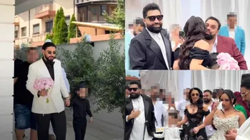 Primele imagini de la nunta lui Dani Stoian. Ce rochie de mireasă a ales nora lui Florin Salam