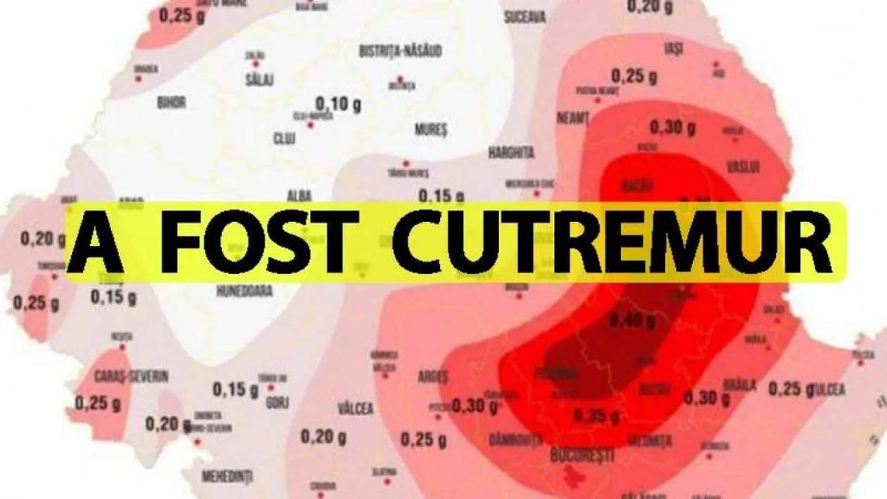 Cutremur în România, în această dimineață, la ora 06:38. L-ați simțit?