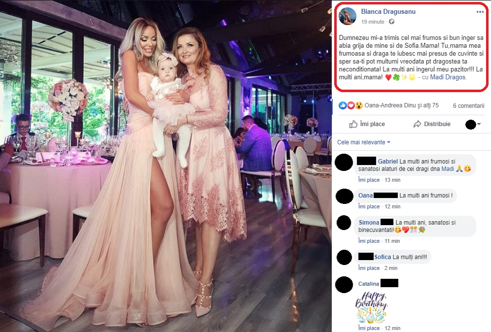 Bianca Drăgușanu și-a făcut mama să plângă chiar de ziua ei. Ce surpriză i-a făcut fosta vedetă de la Kanal D