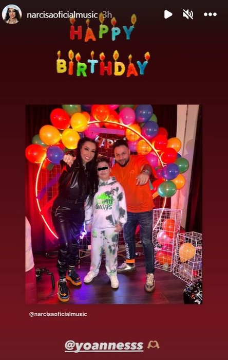 Narcisa Moisa și Yoannes, alături de unul dintre fiii săi! Sursă: Instastory