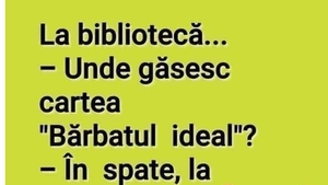 BANCUL ZILEI | Unde se găsește cartea "Bărbatul ideal"?