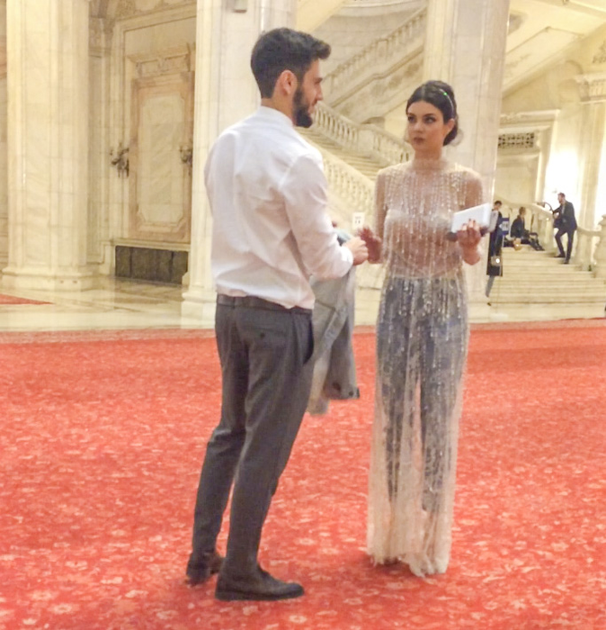 Cristina Ich, alături de fostul ei iubit, Luca.