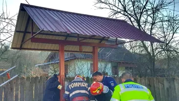 A căzut într-o fântână și a fost salvată ca printr-o minune. Un vecin i-a auzit strigătele și a sunat la 112