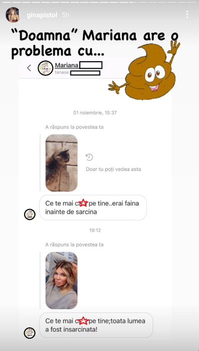 Însărcinată în ultima lună, Gina Pistol a cedat nervos după ce a fost criticată dur pe Instagram: “Las special numele, că poate așa li se face un pic de jenă”