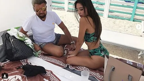 Iubita lui Cătălin Botezatu, fără lenjerie intimă la mare. Cum a fost fotografiată Monica Hill