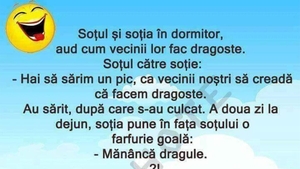 BANCUL ZILEI | Soțul și soția, în dormitor