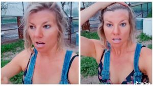 Imagini amuzante. O femeie s-a viralizat pe Tik Tok după ce a folosit un spray bronzant greșit. VIDEO