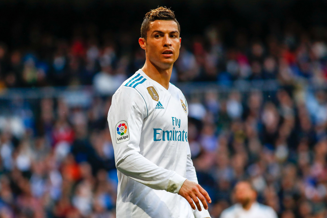 Mandatory Credit: Photo by REX/Shutterstock (9328269di)
Cristiano Ronaldo of Real Madrid during the Liga Santander (La Liga) match played at Santiago Bernabeu Stadium, Madrid, Spain, between Real Madrid and Deportivo de la Coruna, Jan 21th 2018. Photo: Oscar J. Barroso / AFP7
Real Madrid v Deportivo La Coruna, La Liga Football Match, Santiago Bernabeu Stadium, Madrid, Spain - 21 Jan 2018