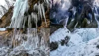 Cascada din Deva care a făcut înconjurul lumii! Minunea naturii care ni s-a arătat în ianuarie