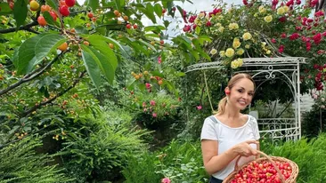Cum arată grădina pe care Andreea Marin și-a construit-o cu mare grijă: ”M-a învățat răbdarea”