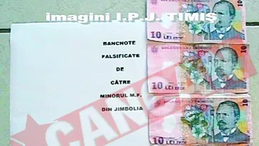 Falsificator de bani la 11 ani
