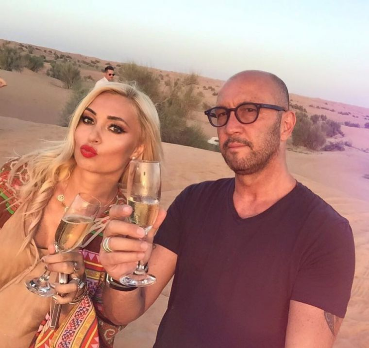 Walter și Raluca Zenga, în vremurile lor bune