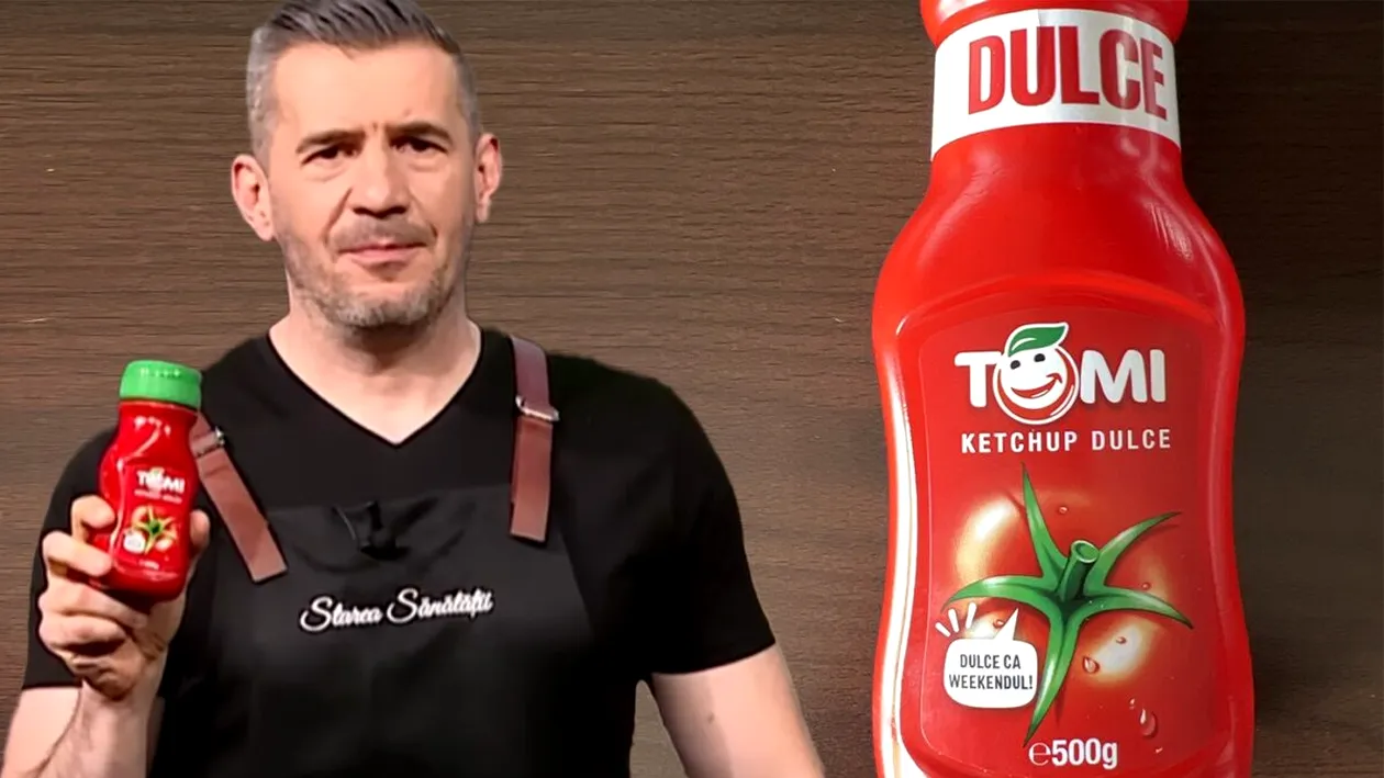 Consumi ketchup Tomi din comerț? Dragoș Pătraru ne spune din ce e făcut, de fapt