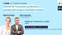 Află care sunt efectele statului în casă asupra psihicului și cum controlăm anxietatea pe timp de pandemie! Astăzi de la 13.30 în webinarul LIVE - Traumele și efectele pandemiei asupra sănătății mintale!