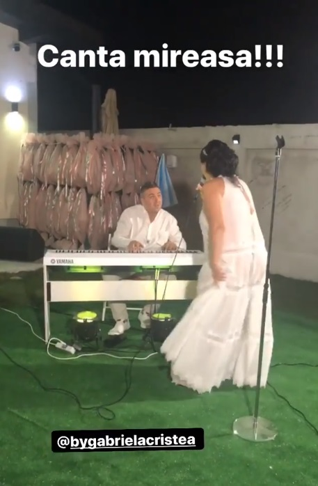 Gabriela Cristea a surprins și cu a doua rochie de mireasă! A îmbrăcat una transparentă și i s-a văzut lenjeria intimă