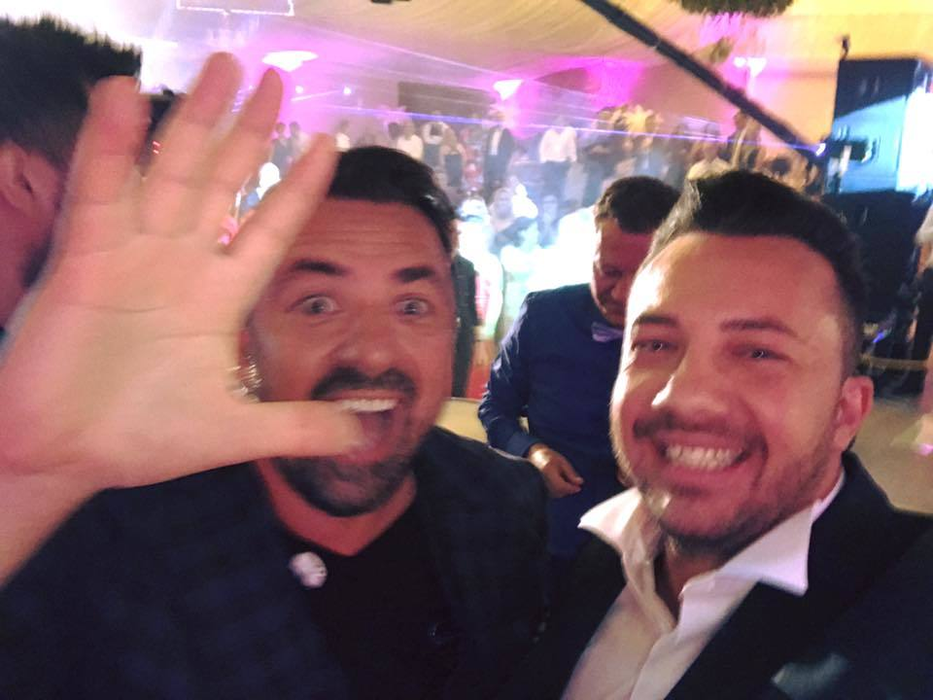 Horia Brenciu şi prezentatorul Vlad Baba