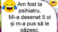 BANCUL ZILEI | Psihiatrul și oile