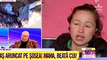 Caz revoltător! Copil lăsat pe șosea, lângă mama lui beată moartă! Simona Gherghe: Este absolut îngrozitor. Nu pot să privesc imaginile astea
