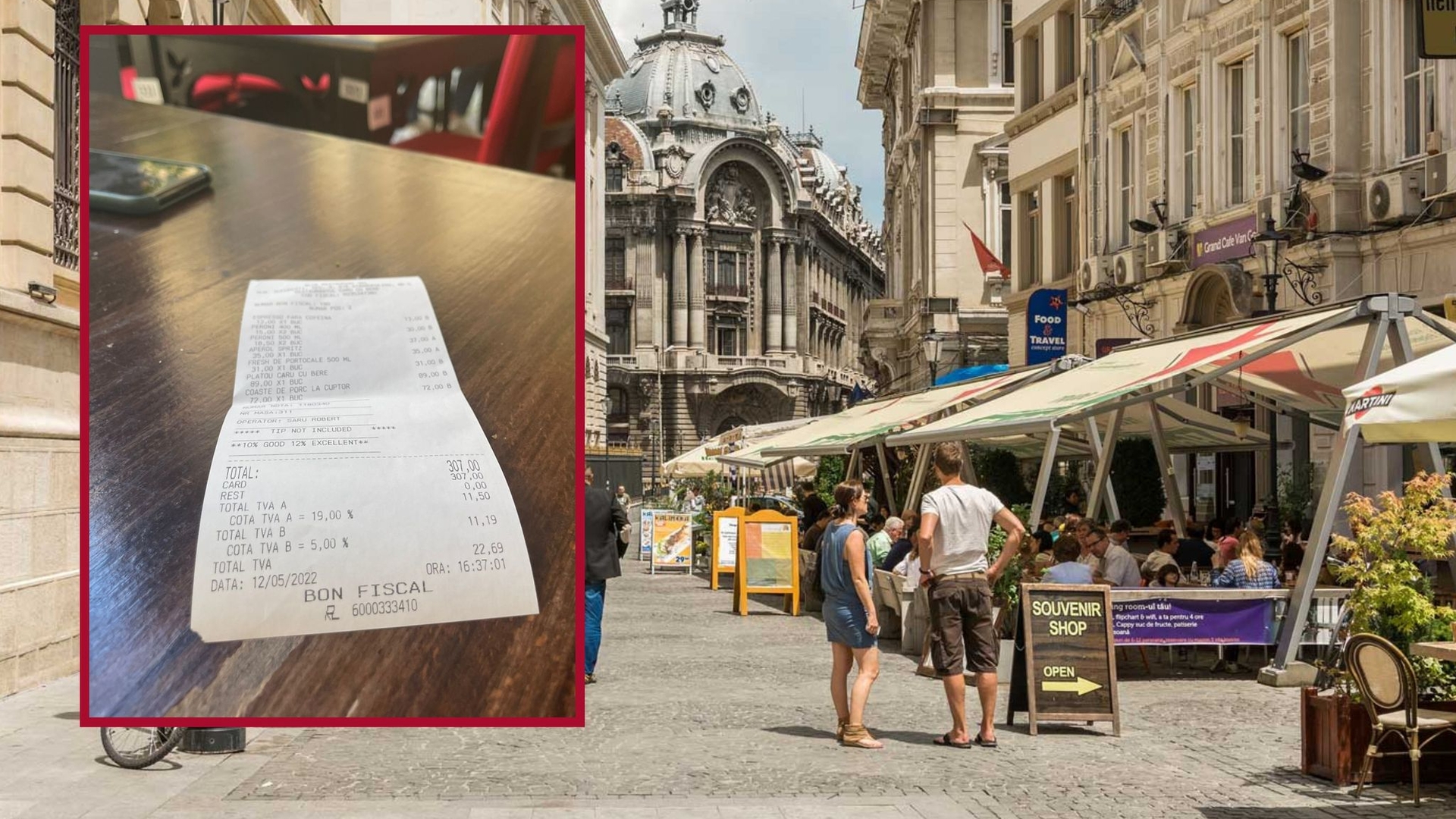 Cât a ajuns să coste 1 bere în Centru Vechi al Capitalei? Ireal cât a plătit un bucureştean pentru o sticlă de 0,5 l